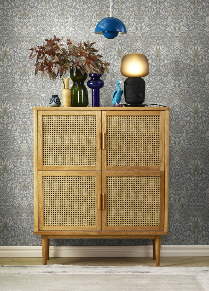 Snakeshead Flint/Thyme - 217549 wallpaper William Morris