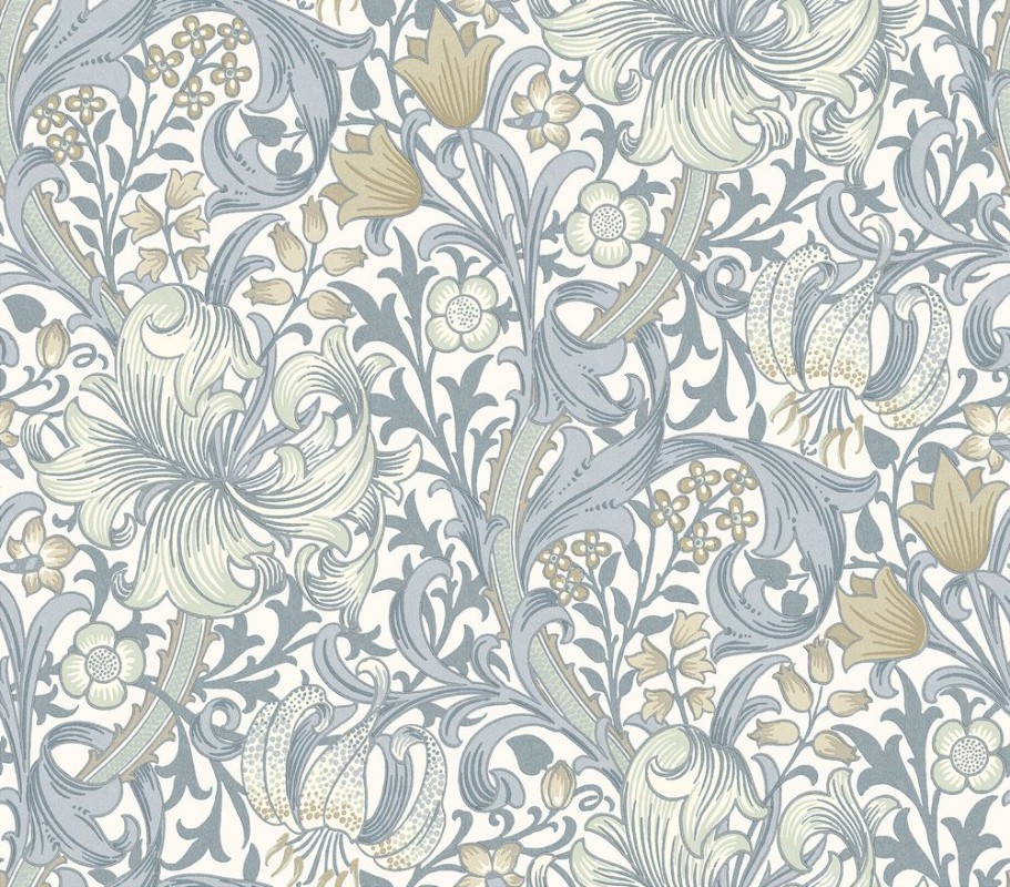 Golden Lily Logwood/Clay - 217552 wallpaper William Morris