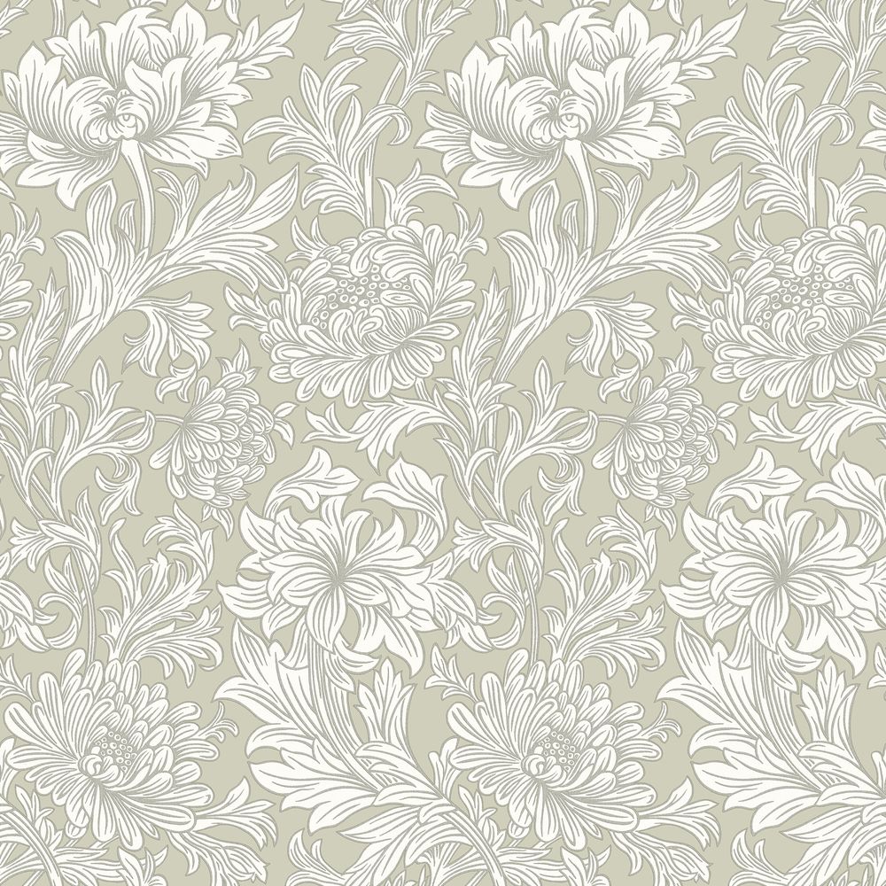 Chrysanthemum Toile Bayleaf - 217562 wallpaper William Morris