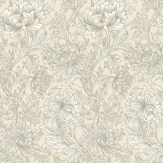 Chrysanthemum Toile Wheat - 217560 wallpaper William Morris