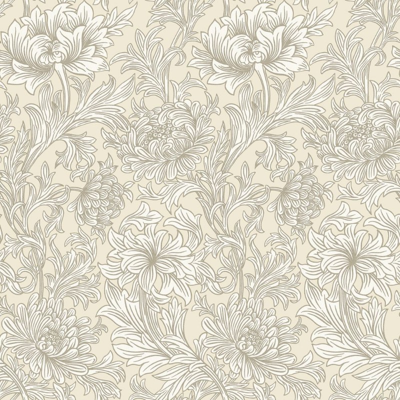 Chrysanthemum Toile Wheat - 217560 wallpaper William Morris