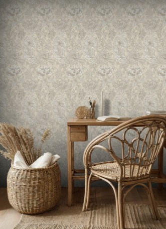 Chrysanthemum Toile Wheat - 217560 wallpaper William Morris