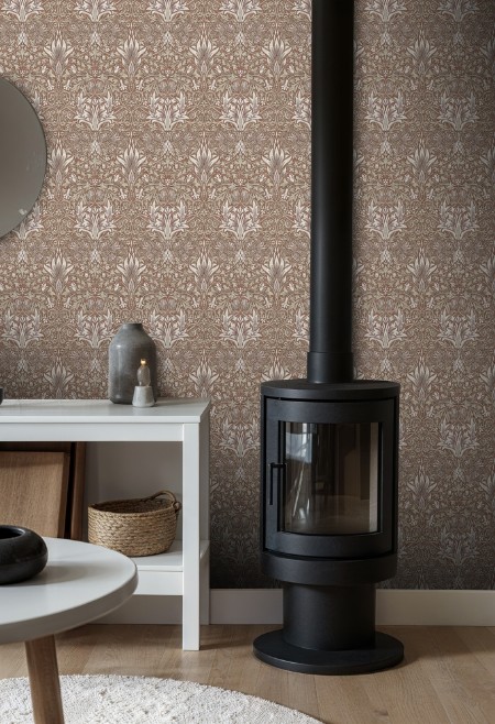 Snakeshead Oaknut/Flax - 217550 wallpaper William Morris