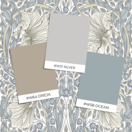 Coloring Pimpernel - Blue/Stone - 217537 - 04732-01 paint William Morris