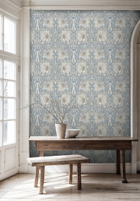 Coloring Pimpernel - Blue/Stone - 217537 - 04732-01 paint William Morris