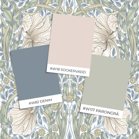 Coloring Pimpernel - Wedgwood/Nettle - 217538 - 04733-01 paint William Morris