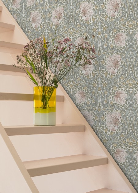 Coloring Pimpernel - Sea Pink/Mineral Blue - 217539 - 04734-01 paint William Morris