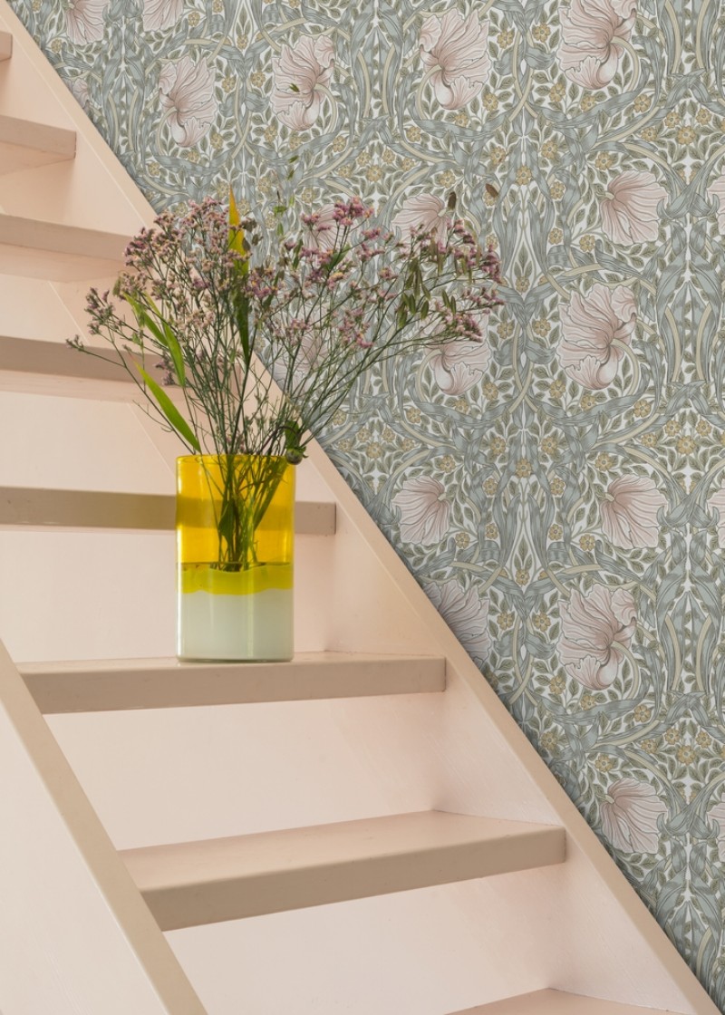 Coloring Pimpernel - Sea Pink/Mineral Blue - 217539 - 04734-01 paint William Morris