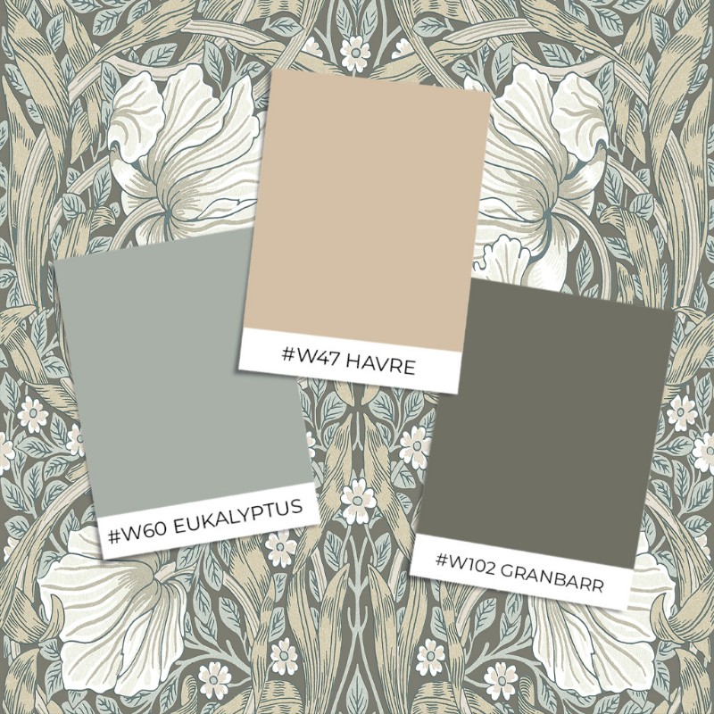 Coloring Pimpernel - Forest/Hemp - 217540 - 04735-01 paint William Morris