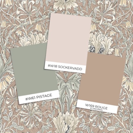 Coloring Pure Honeysuckle & Tulip - Soft Russet - 217543 - 04738-01 paint William Morris