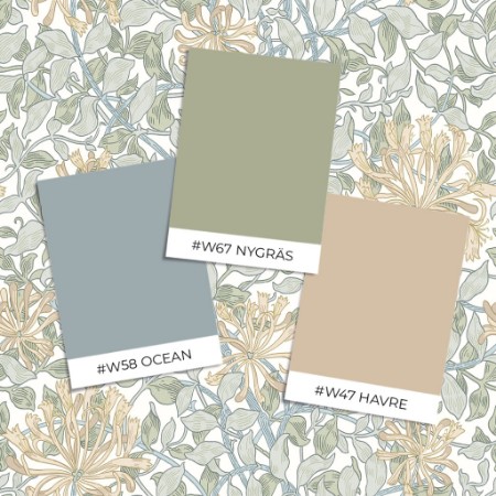 Coloring Honeysuckle - Privet/Marigold - 217557 - 04752-01 paint William Morris