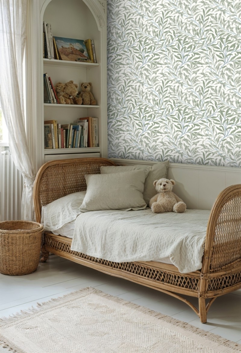Willow Boughs Thyme/Wedgwood - 217556 wallpaper William Morris
