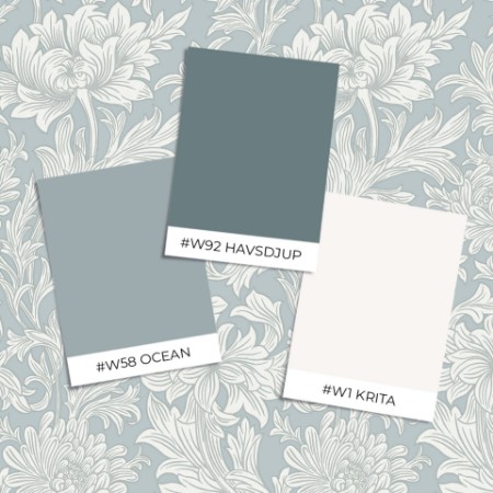 Sample style - Chrysanthemum Toile - Mineral Blue - 217561 - 04756-01 paint 